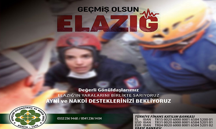 DEĞERLİ BAĞIŞÇILARIMIZ; AYNİ VE NAKDİ DESTEKLERİNİZİ BEKLİYORUZ..!